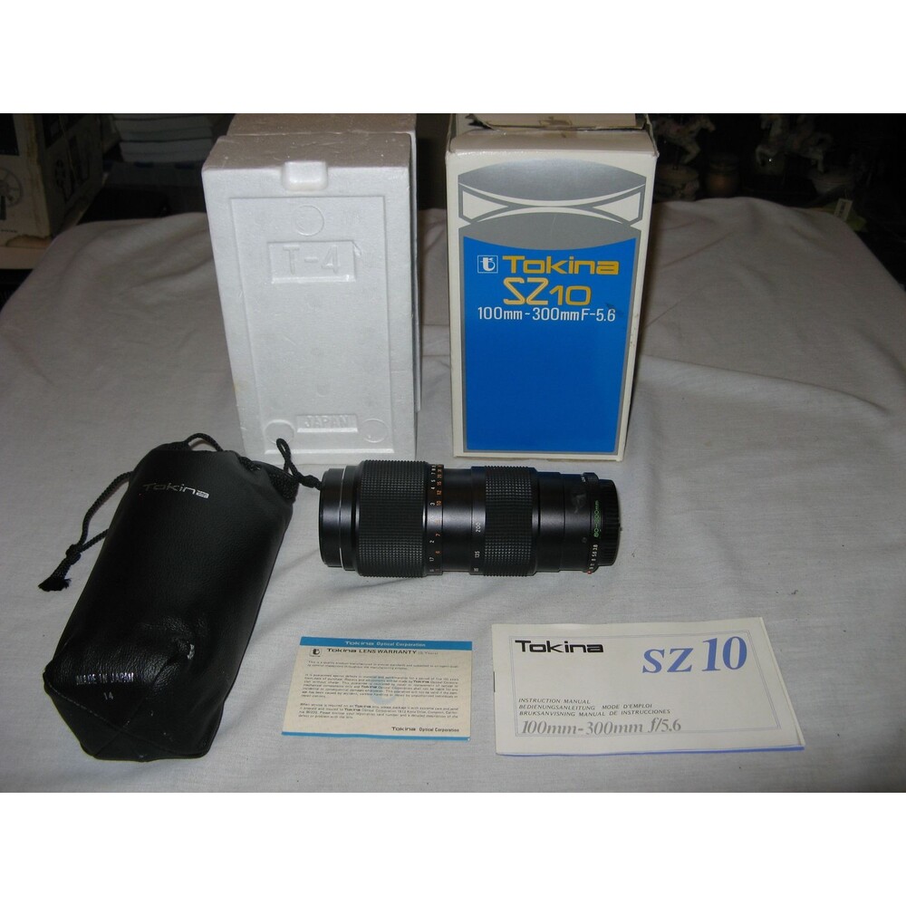Tokina SZ10 100mm - 300mm F-5.6 Camera Lens For Nikon F, AI, EL, EM Original Box